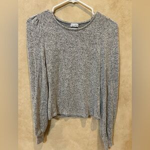 love, Fire Heather Gray Long Sleeve Top small